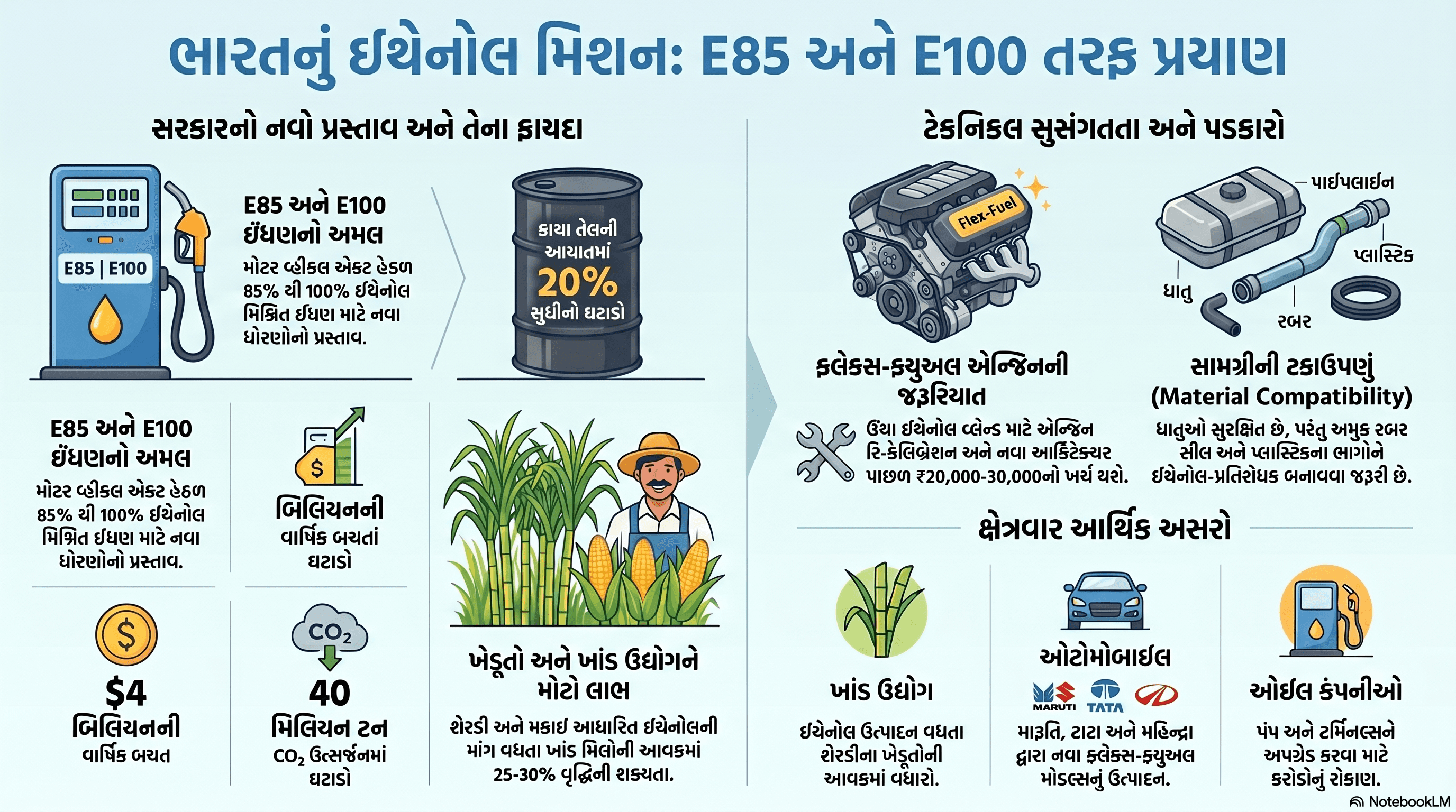 Dependence on petrol-diesel will decrease: Central government's master plan, now vehicles will run on E100 and B100 fuel