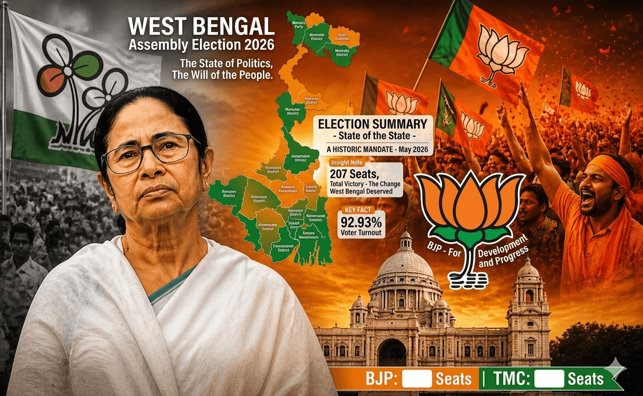 Gap in 'Didi's' stronghold in Bengal: BJP's historic victory and end of Mamata's rule